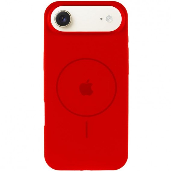 Чохол Silicone Case Full Protective (AA) V2 with MagSafe для Apple iPhone 17 Air (6.5") Червоний / Red