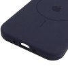 Чохол Silicone Case Full Protective (AA) V2 with MagSafe для Apple iPhone 17 Air (6.5") Темно-синій / Midnight blue