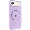 Чехол Silicone Case Full Protective (AA) V2 with MagSafe для Apple iPhone 17 Air (6.5") Сиреневый / Lilac