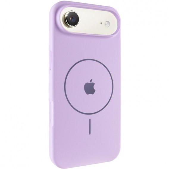 Чехол Silicone Case Full Protective (AA) V2 with MagSafe для Apple iPhone 17 Air (6.5") Сиреневый / Lilac