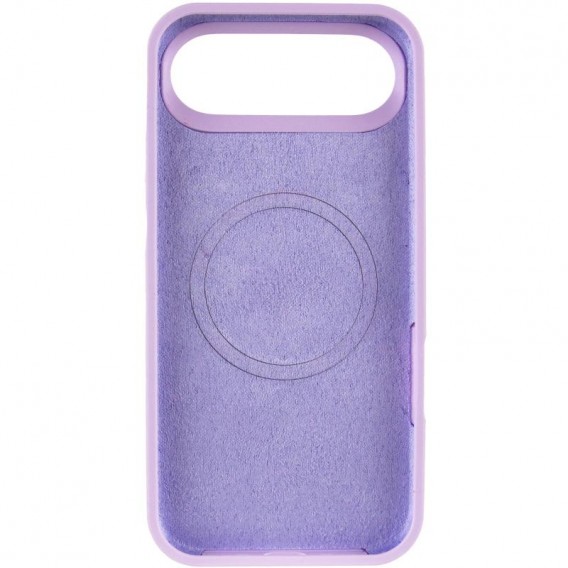 Чехол Silicone Case Full Protective (AA) V2 with MagSafe для Apple iPhone 17 Air (6.5") Сиреневый / Lilac