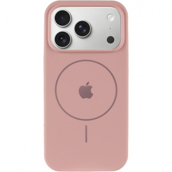 Чохол Silicone Case Full Protective (AA) V2 with MagSafe для Apple iPhone 17 Pro (6.3") Рожевий / Pink Sand