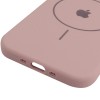 Чохол Silicone Case Full Protective (AA) V2 with MagSafe для Apple iPhone 17 Pro (6.3") Рожевий / Pink Sand