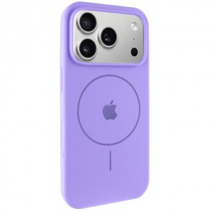 Чохол Silicone Case Full Protective (AA) V2 with MagSafe для Apple iPhone 17 Pro (6.3") Бузковий / Dasheen