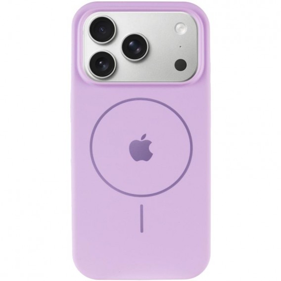 Чохол Silicone Case Full Protective (AA) V2 with MagSafe для Apple iPhone 17 Pro (6.3") Бузковий / Lilac