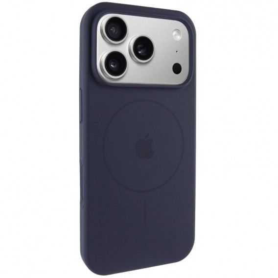 Чохол Silicone Case Full Protective (AA) V2 with MagSafe для Apple iPhone 17 Pro (6.3") Темно-синій / Midnight blue