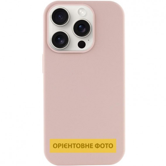 Чохол Silicone Case (AA) NO LOGO with MagSafe для Apple iPhone 17 Pro (6.3") Рожевий / Pink Sand