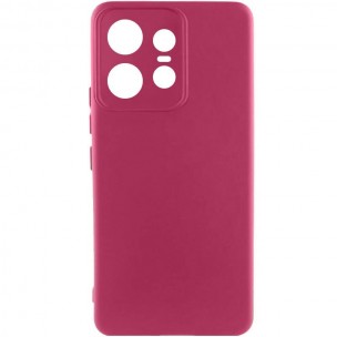 Чехол Silicone Cover Ummi Lakshmi Full Camera (AA) для Motorola Edge 50 Pro Бордовый / Marsala