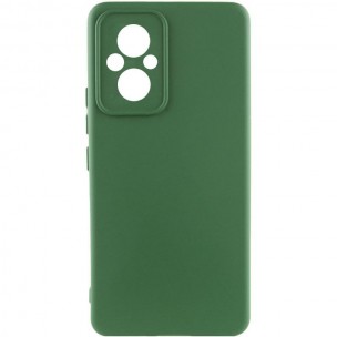 Чехол Silicone Cover Ummi Lakshmi Full Camera (AA) для Xiaomi Poco M5 Зеленый / Dark green