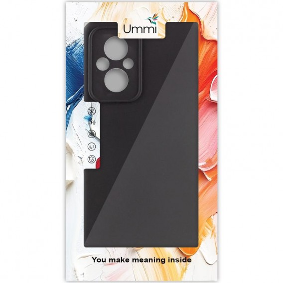 Чехол Silicone Cover Ummi Lakshmi Full Camera (AA) для Xiaomi Poco M5 Черный / Black