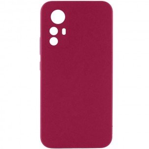 Чехол Silicone Cover Ummi Lakshmi Full Camera (AA) для Xiaomi Redmi Note 12S Бордовый / Marsala