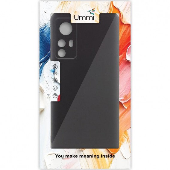 Чехол Silicone Cover Ummi Lakshmi Full Camera (AA) для Xiaomi Redmi Note 12S Черный / Black