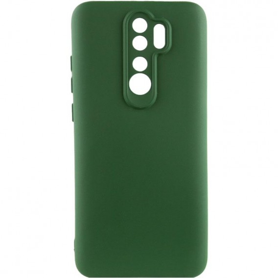 Чохол Silicone Cover Ummi Lakshmi Full Camera (AA) для Xiaomi Redmi Note 8 Pro Зелений / Dark green