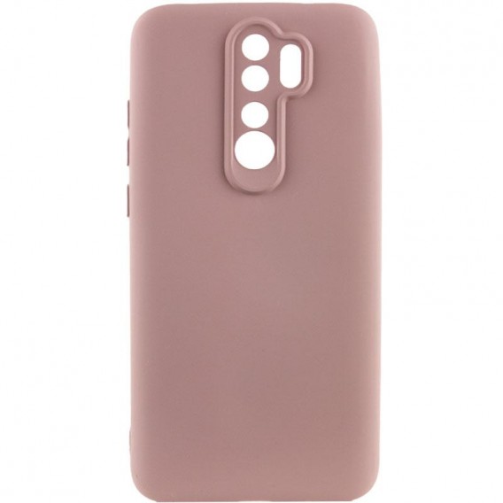 Чохол Silicone Cover Ummi Lakshmi Full Camera (AA) для Xiaomi Redmi Note 8 Pro Рожевий / Pink Sand