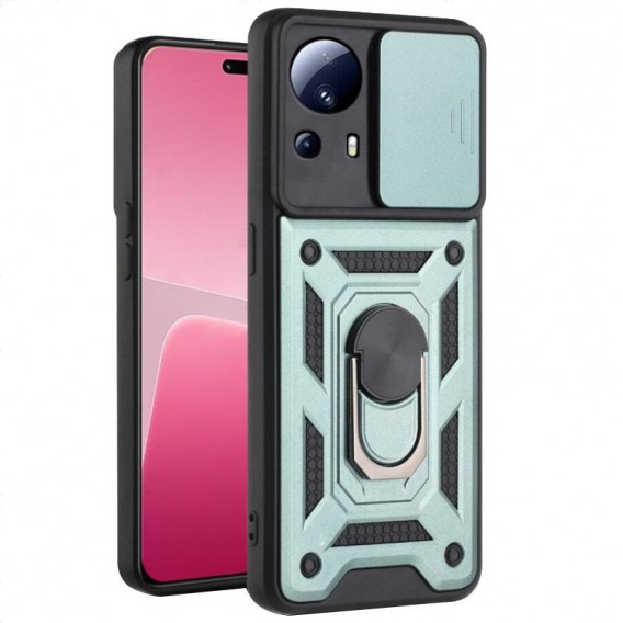 Чехол Ummi Camshield Serge Ring для Xiaomi 13 Lite Зеленый / Green