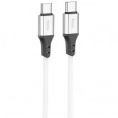 Дата кабель Hoco X86 Spear Type-C to Type-C 60W (1m) White Дата кабель Hoco X86 Spear Type-C to Type-C 60W (1m) White