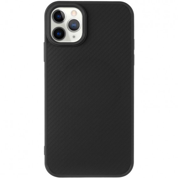 TPU чохол Carbon Protective with Magsafe для Apple iPhone 12 Pro / 12 (6.1") Black