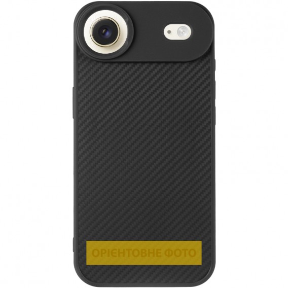 TPU чохол Carbon Protective with Magsafe для Apple iPhone 17 Air (6.5") Black