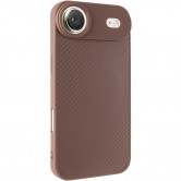 TPU чехол Carbon Protective with Magsafe для Apple iPhone 17 Air (6.5 дюйма) Coffee