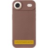 TPU чохол Carbon Protective with Magsafe для Apple iPhone 17 Air (6.5") Coffee
