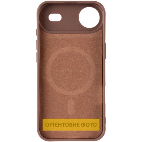 TPU чохол Carbon Protective with Magsafe для Apple iPhone 17 Air (6.5") Coffee