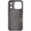 TPU чохол Carbon Protective with Magsafe для Apple iPhone 17 Pro (6.3") Grey