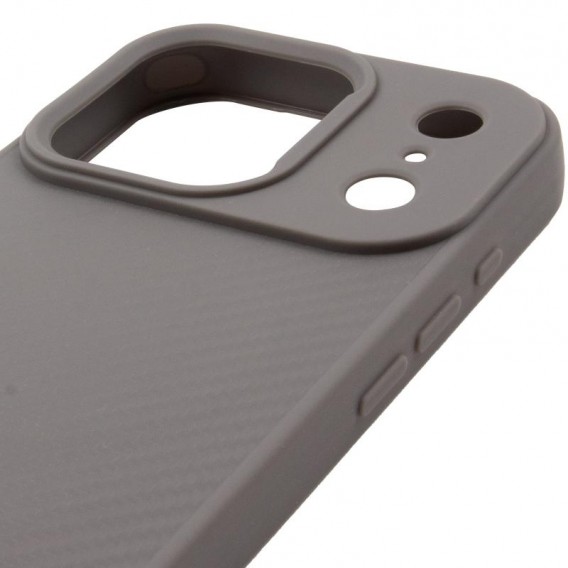 TPU чохол Carbon Protective with Magsafe для Apple iPhone 17 Pro (6.3") Grey