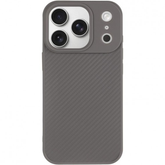 TPU чохол Carbon Protective with Magsafe для Apple iPhone 17 Pro Max (6.9") Grey
