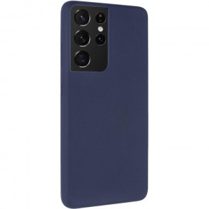 Чехол Silicone Cover Ummi Lakshmi (AA) для Samsung Galaxy S21 Ultra Синий / Midnight Blue