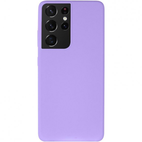 Чехол Silicone Cover Ummi Lakshmi (AA) для Samsung Galaxy S21 Ultra Сиреневый / Dasheen