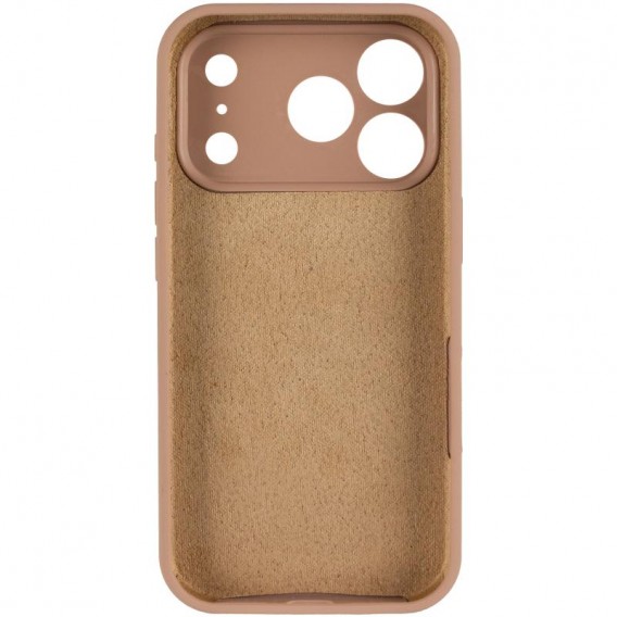 Чохол Silicone Case Full Camera Protective (AA) для Apple iPhone 17 Pro (6.3") Бежевий / Desert Gold