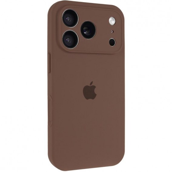 Чохол Silicone Case Full Camera Protective (AA) для Apple iPhone 17 Pro (6.3") Коричневий / Brown