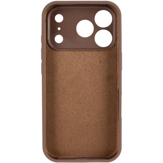 Чохол Silicone Case Full Camera Protective (AA) для Apple iPhone 17 Pro (6.3") Коричневий / Brown