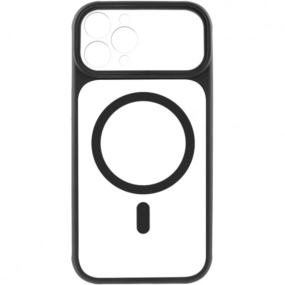 Чохол TPU+PC GETMAN Moon Clear with MagSafe для Apple iPhone 12 Pro (6.1") Black