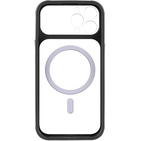 Чохол TPU+PC GETMAN Moon Clear with MagSafe для Apple iPhone 12 Pro (6.1") Black