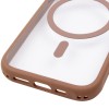 Чохол TPU+PC GETMAN Moon Clear with MagSafe для Apple iPhone 12 Pro (6.1") Brown