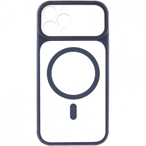 Чохол TPU+PC GETMAN Moon Clear with MagSafe для Apple iPhone 12 Pro (6.1") Blue
