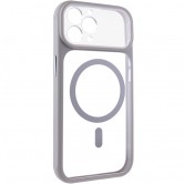Чохол TPU+PC GETMAN Moon Clear with MagSafe для Apple iPhone 12 Pro (6.1") Grey