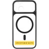 Чохол TPU+PC GETMAN Moon Clear with MagSafe для Apple iPhone 15 (6.1") Black