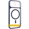 Чохол TPU+PC GETMAN Moon Clear with MagSafe для Apple iPhone 15 (6.1") Blue