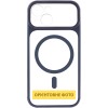 Чохол TPU+PC GETMAN Moon Clear with MagSafe для Apple iPhone 15 (6.1") Blue