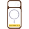 Чохол TPU+PC GETMAN Moon Clear with MagSafe для Apple iPhone 15 (6.1") Brown
