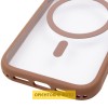 Чохол TPU+PC GETMAN Moon Clear with MagSafe для Apple iPhone 15 (6.1") Brown
