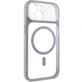 Чехол TPU+PC GETMAN Moon Clear with MagSafe для Apple iPhone 15 (6.1 дюйма) Grey