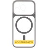 Чохол TPU+PC GETMAN Moon Clear with MagSafe для Apple iPhone 15 Pro (6.1") Grey