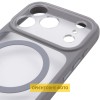 Чохол TPU+PC GETMAN Moon Clear with MagSafe для Apple iPhone 15 Pro (6.1") Grey