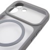 Чохол TPU+PC GETMAN Moon Clear with MagSafe для Apple iPhone 16 (6.1") Grey