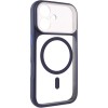 Чохол TPU+PC GETMAN Moon Clear with MagSafe для Apple iPhone 16 (6.1") Blue