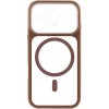 Чохол TPU+PC GETMAN Moon Clear with MagSafe для Apple iPhone 16 Pro (6.3") Brown