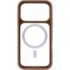 Чохол TPU+PC GETMAN Moon Clear with MagSafe для Apple iPhone 16 Pro (6.3") Brown